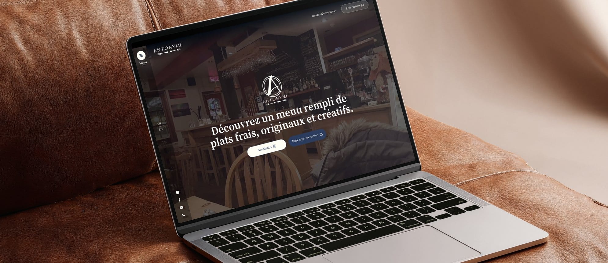 Site web du Restaurant Antonyme