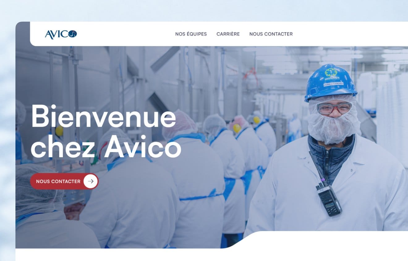 Site web d’Avico