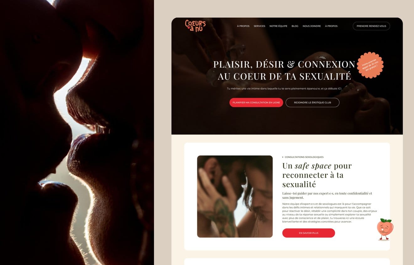 Site web de Cœurs à nu