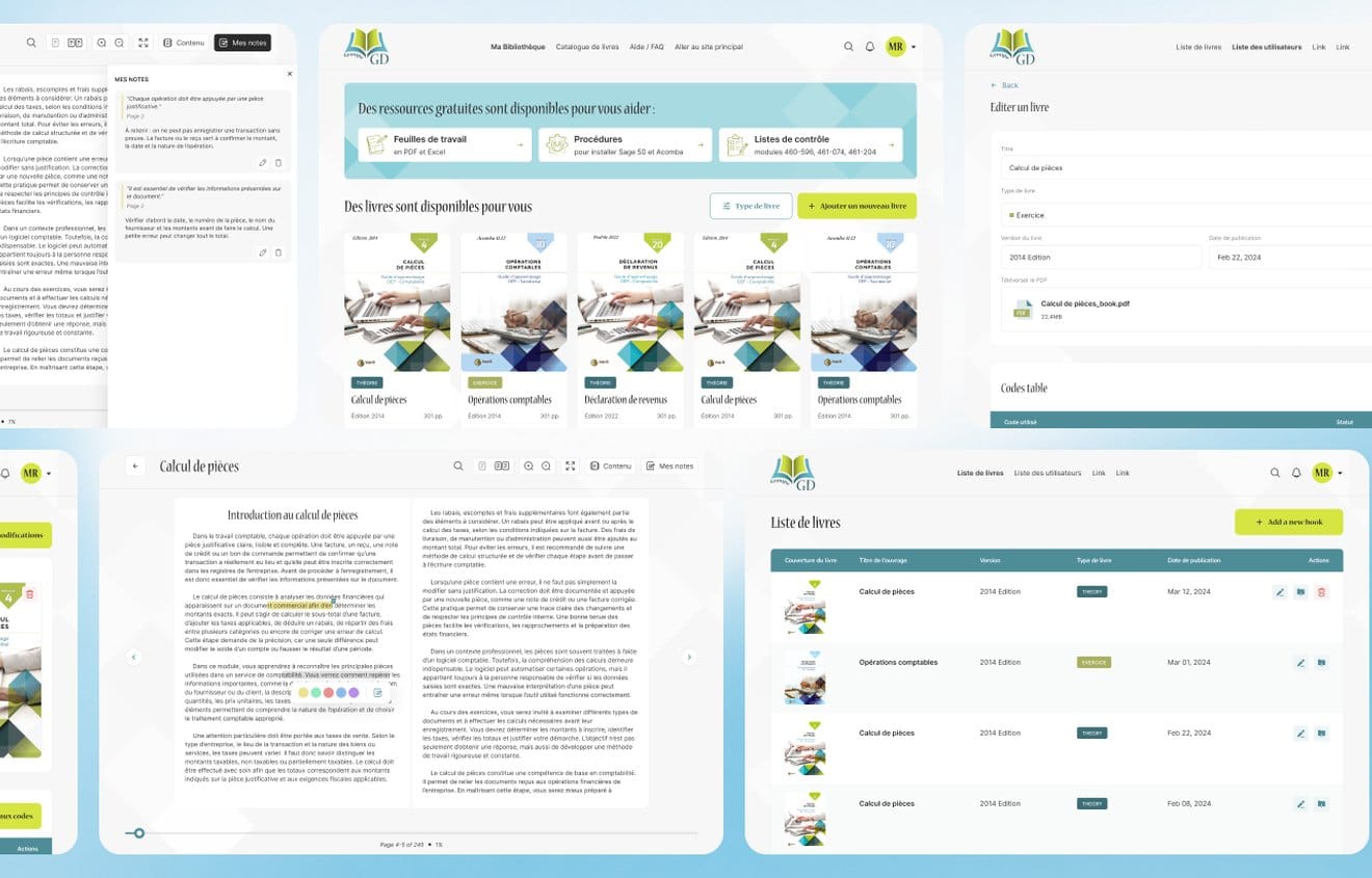 Site web et plateforme numérique de Groupe GD
