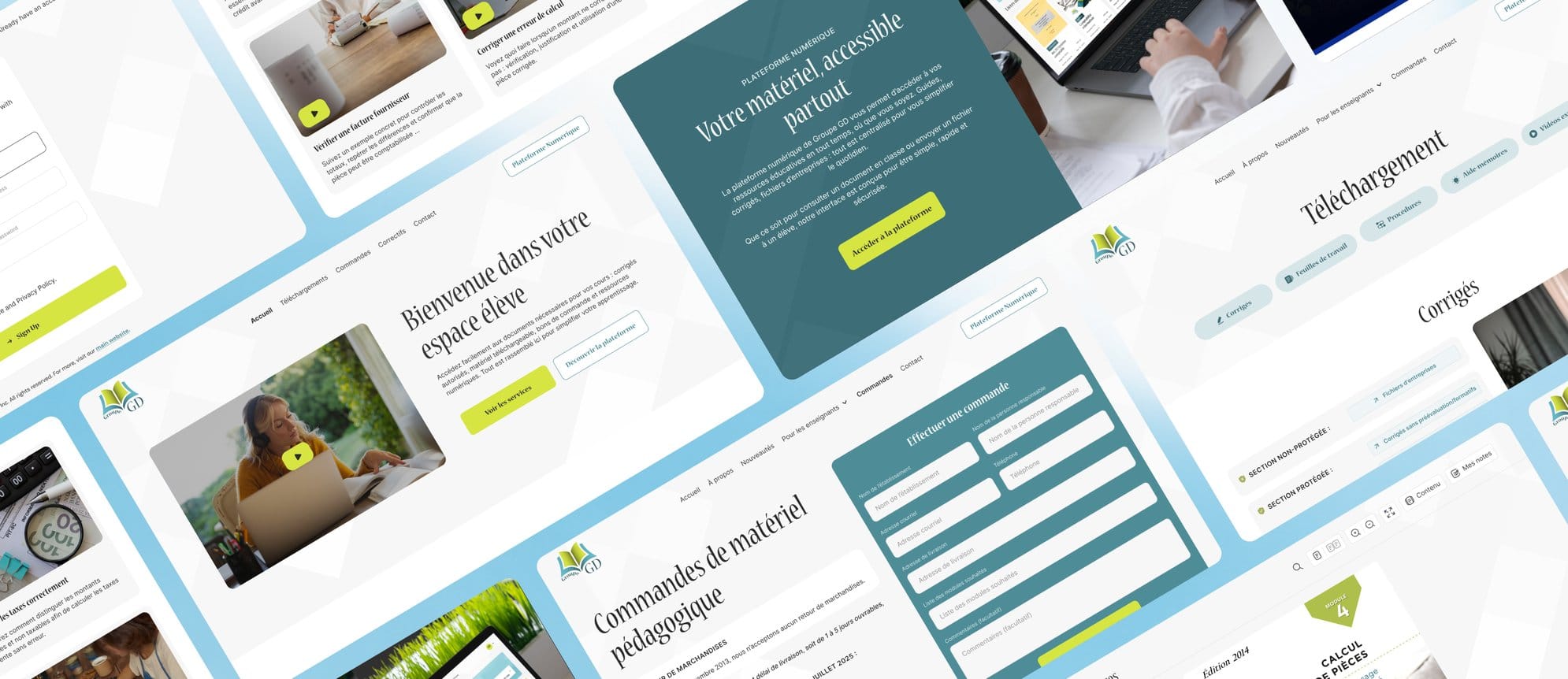 Site web et plateforme numérique de Groupe GD