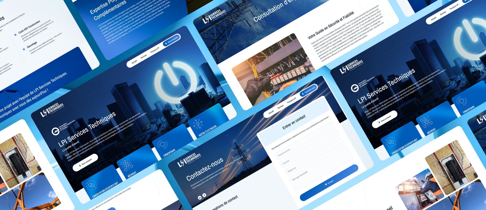 Site web de LPI Services Techniques