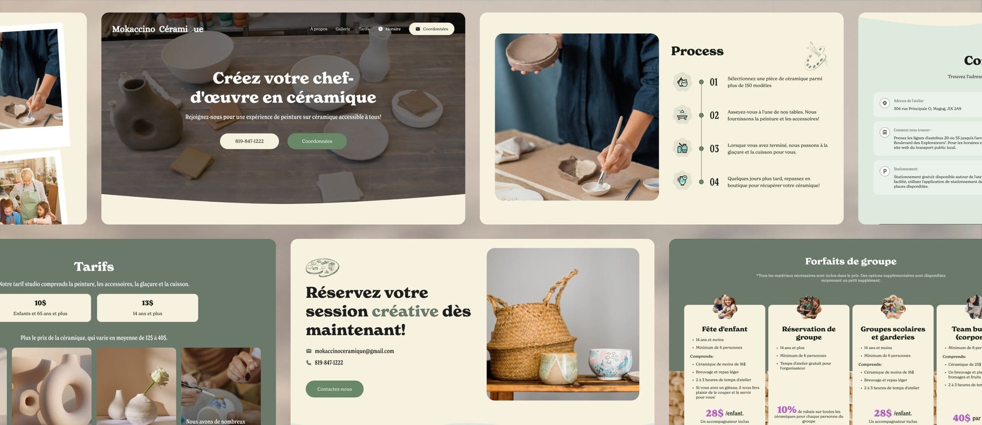 Site web de Mokaccino Céramique