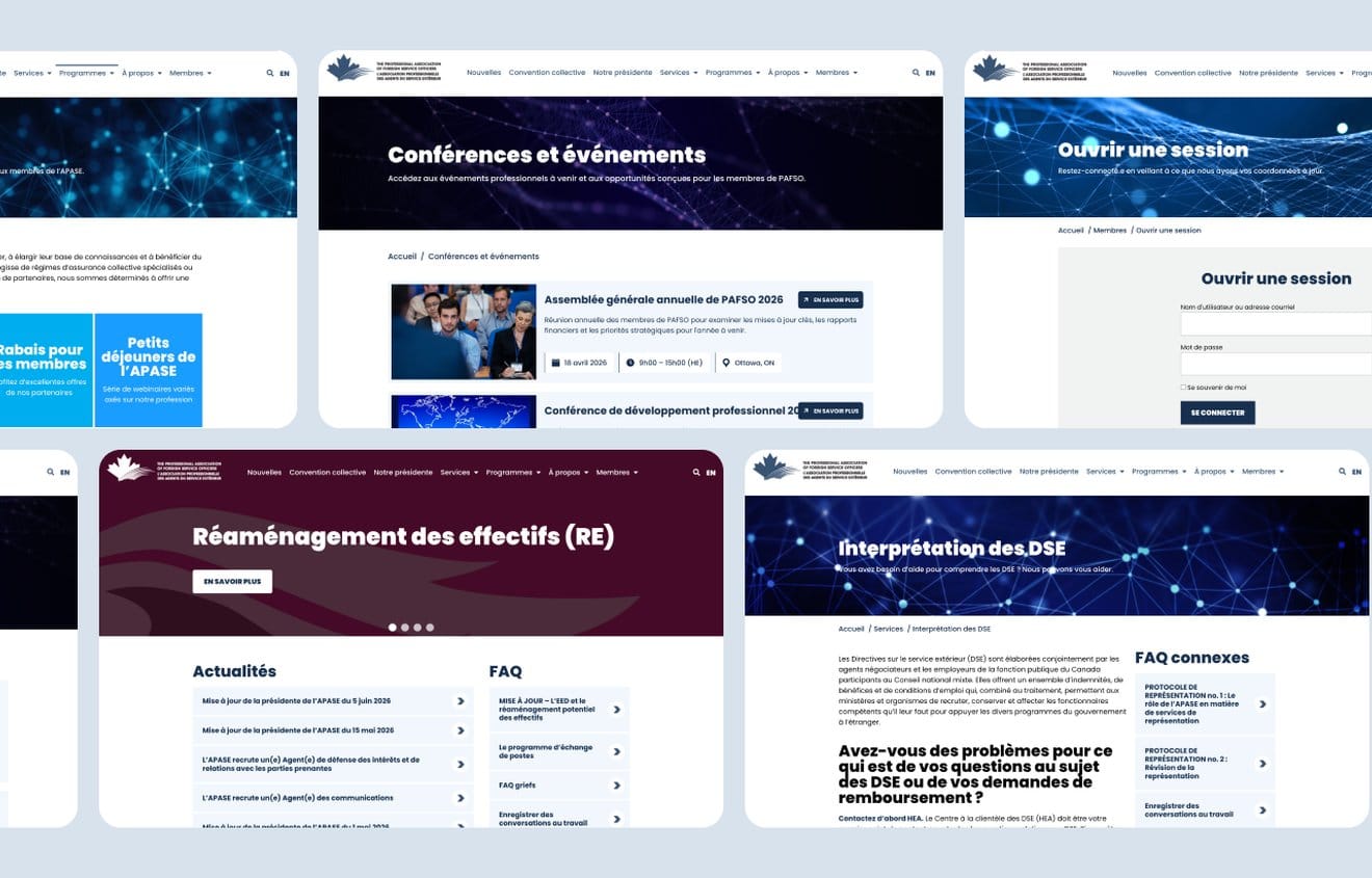 Site web de la PAFSO