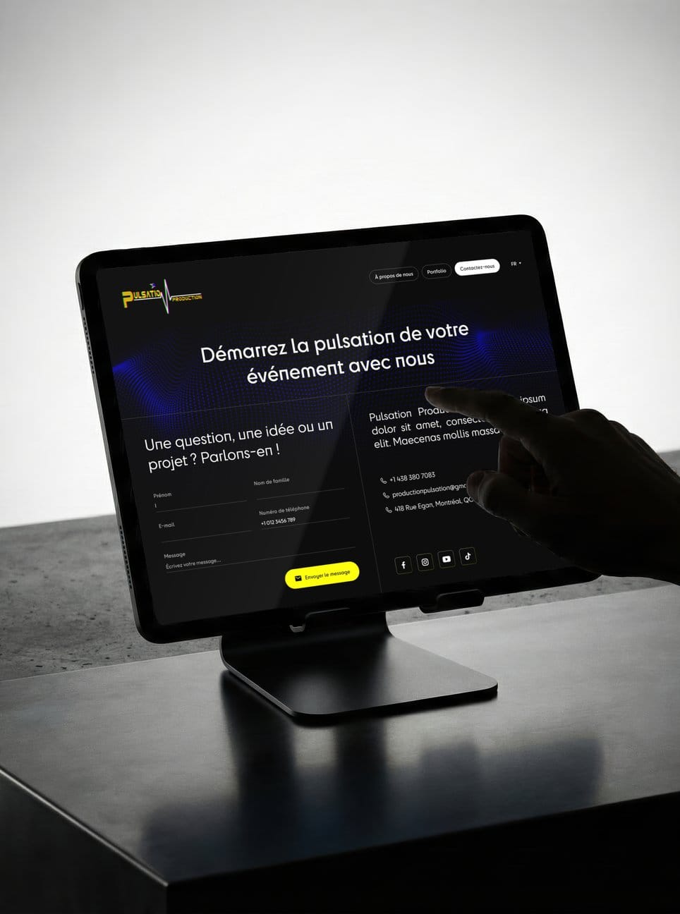 Site web de Pulsation Production