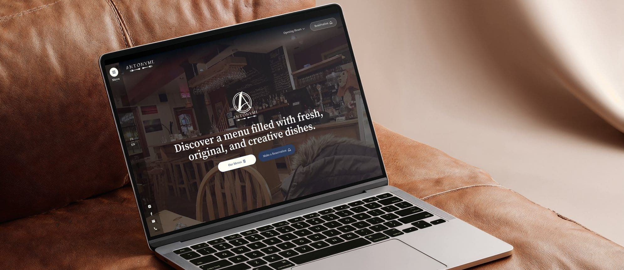 Restaurant Antonyme website