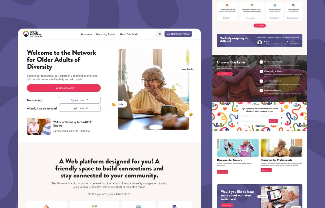 Réseau des personnes aînées de la diversité website