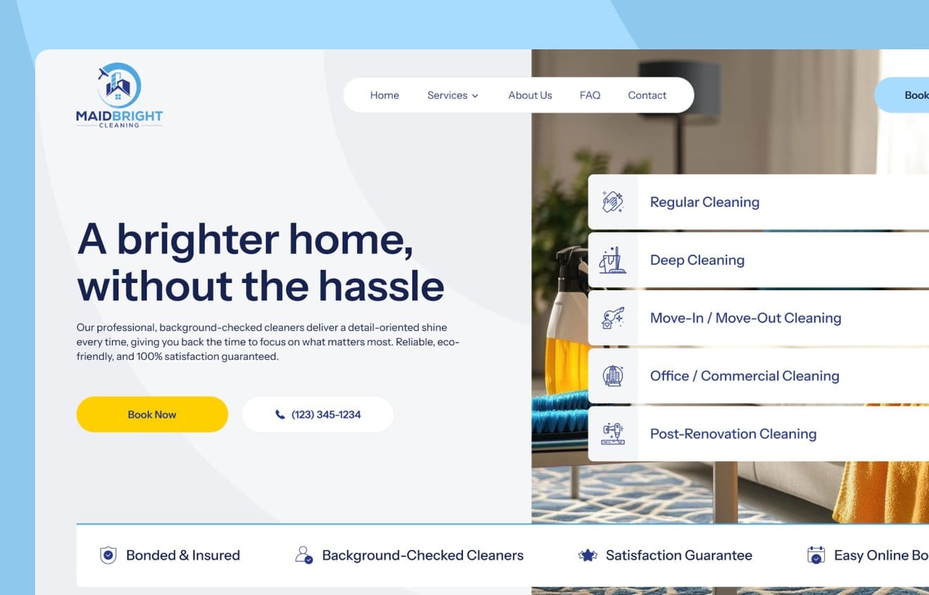 Maid Bright website