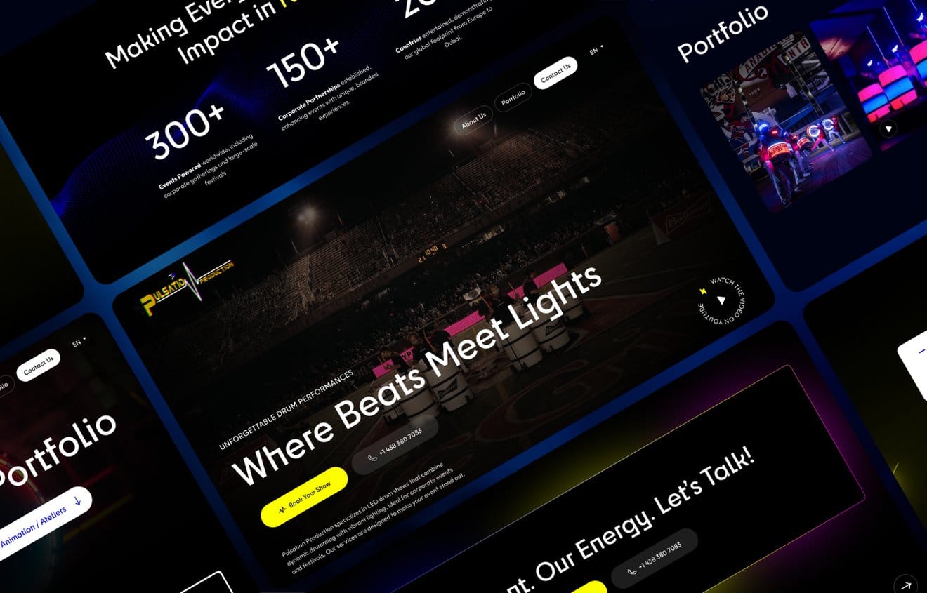 Pulsation Production website