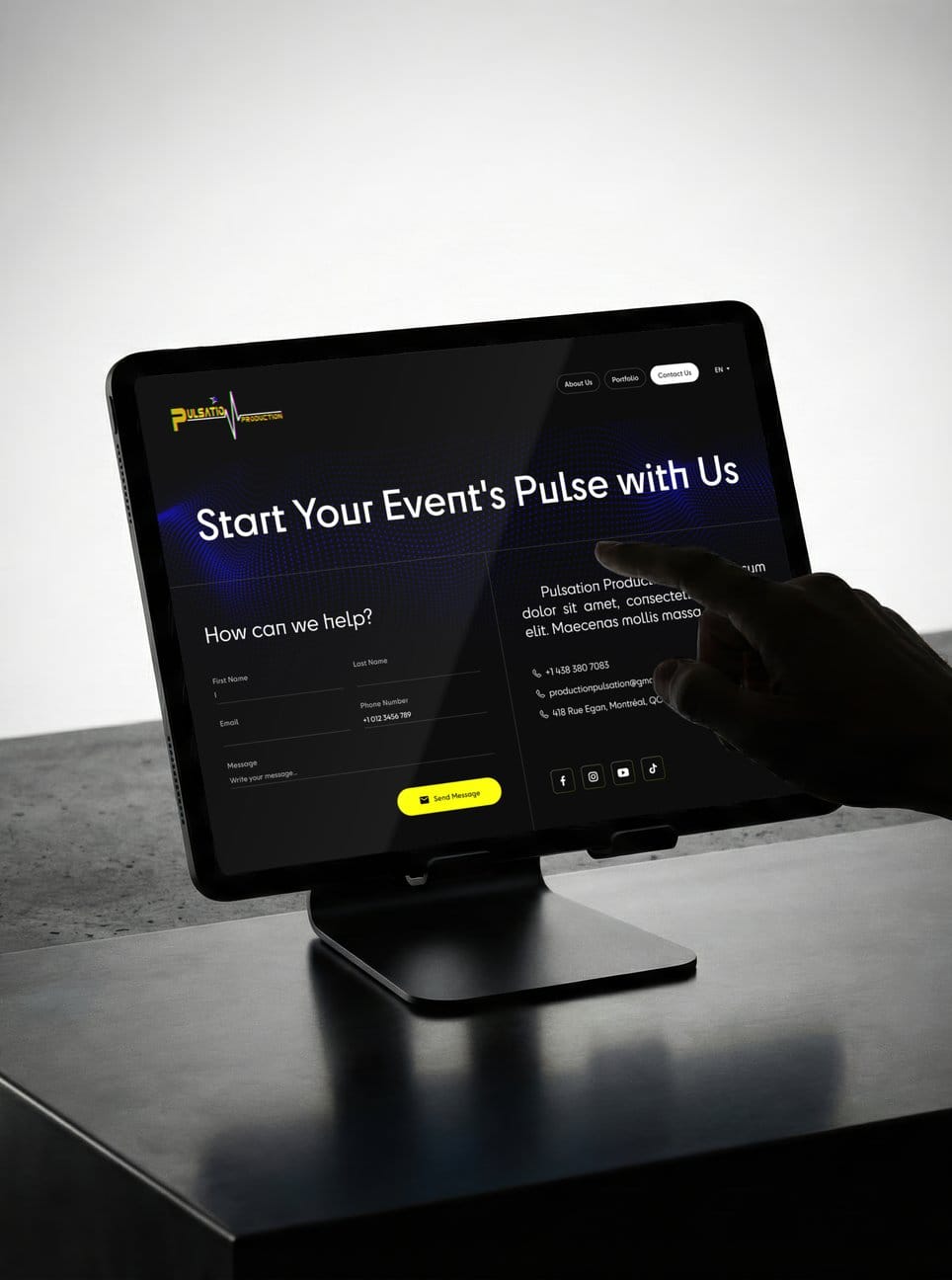 Pulsation Production website
